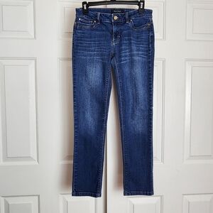 WHBM Slim Leg Dark Wash Women's Denim Jeans Size O